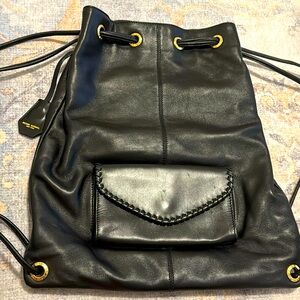 Henri Bendel New York leather backpack